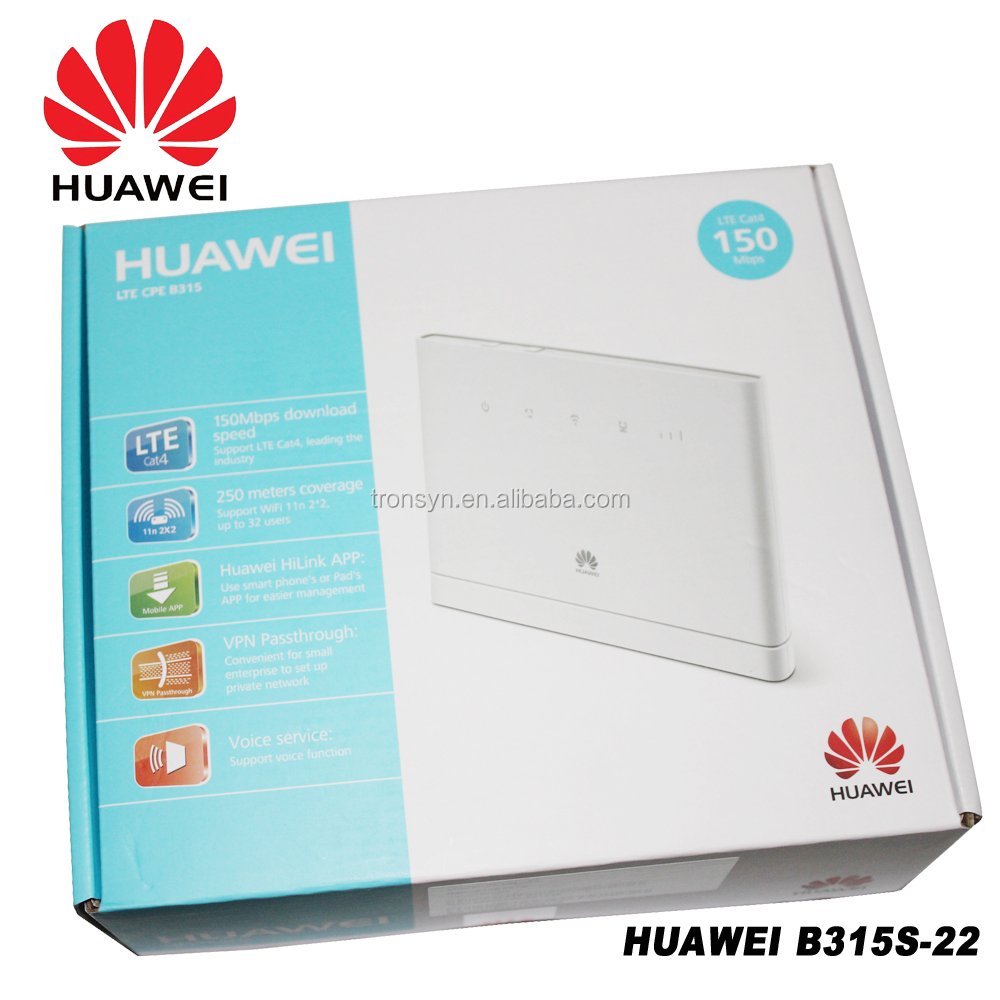 HUAWEI B315S-22 CAT4 150Mbps 4G WiFi Hotspot Sim Device CPE Router For HUAWEI